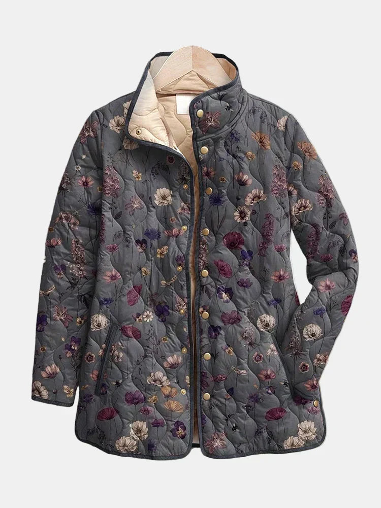 Georgia | Women's Retro Floral Quilted Jacket