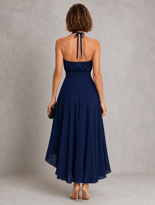 Chloe | Halter Ruffle Hem