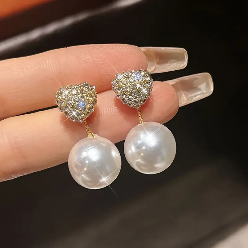 Faceted Crystal Cluster Drop Earrings with Frosted Stone Accent