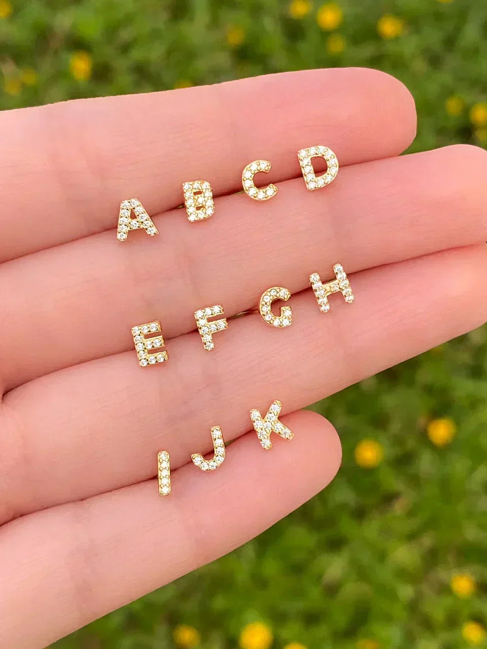 Initial Earrings