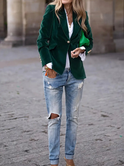 Carole | Women's Luxurious Velvet Blazer