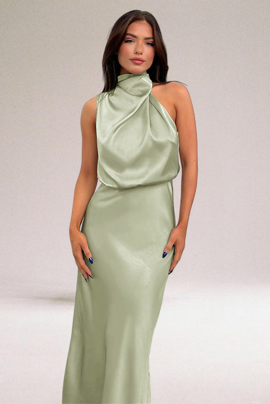 ELARA - Elegant Satin Evening Dress