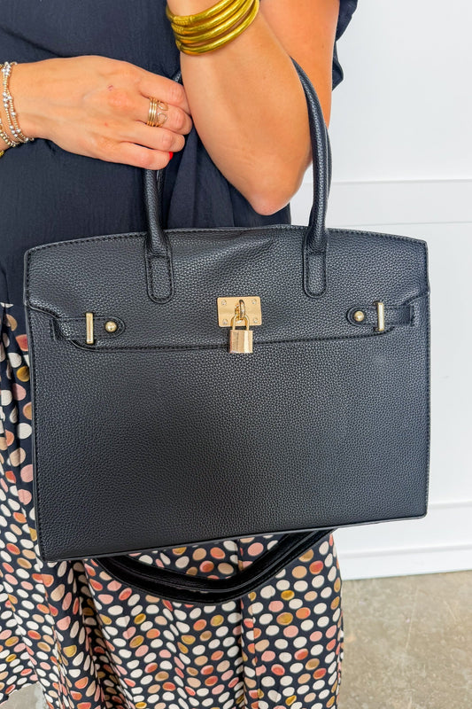 The Audrey Satchel Handbag in Black