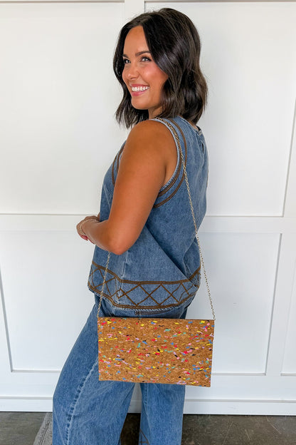 Confetti Cork Clutch