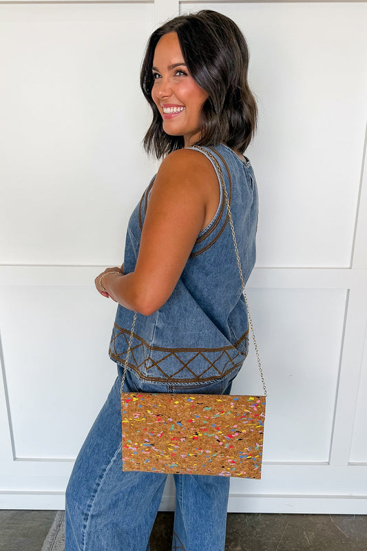 Confetti Cork Clutch