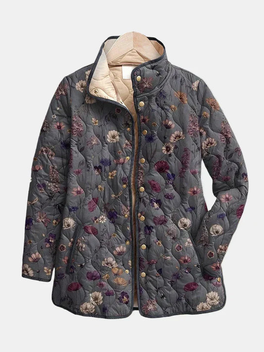 Georgia | Women's Retro Floral Quilted Jacket