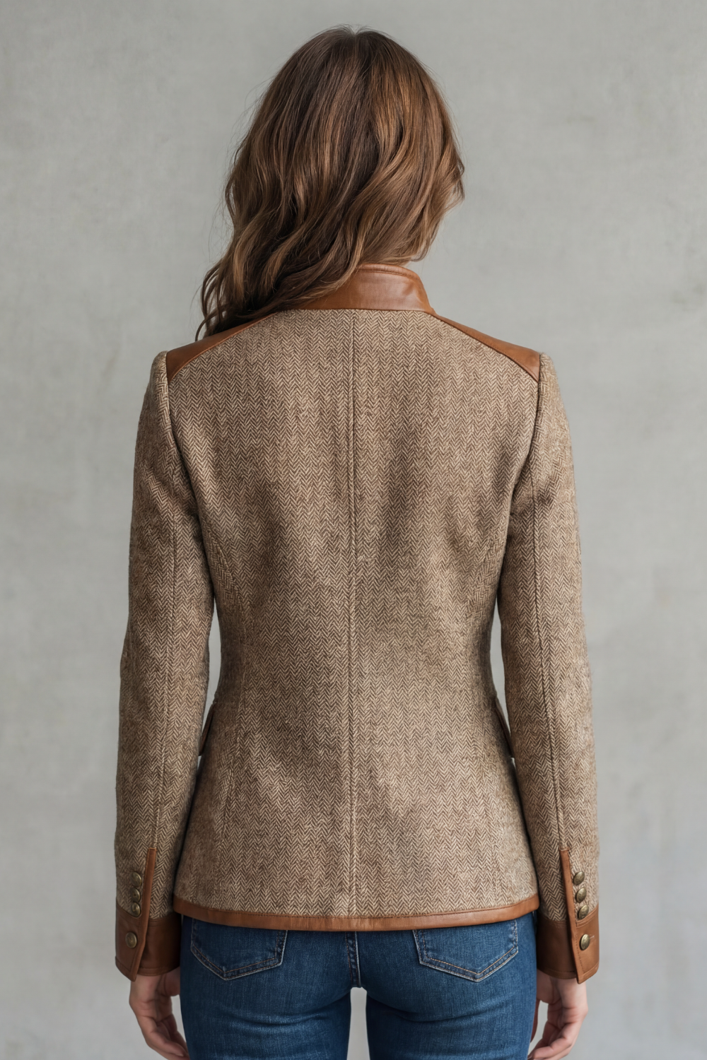 Brienne | Women's Vintage Trim Detail Tweed Jacket