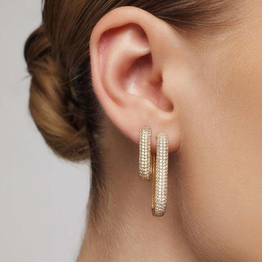 Icon Pave Earrings
