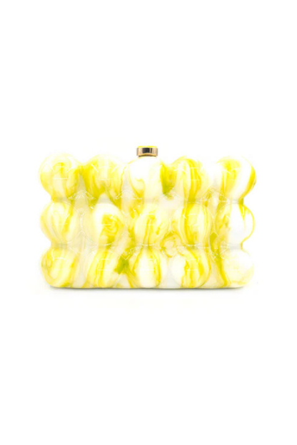 The Bella Bubble Clutch in Lime