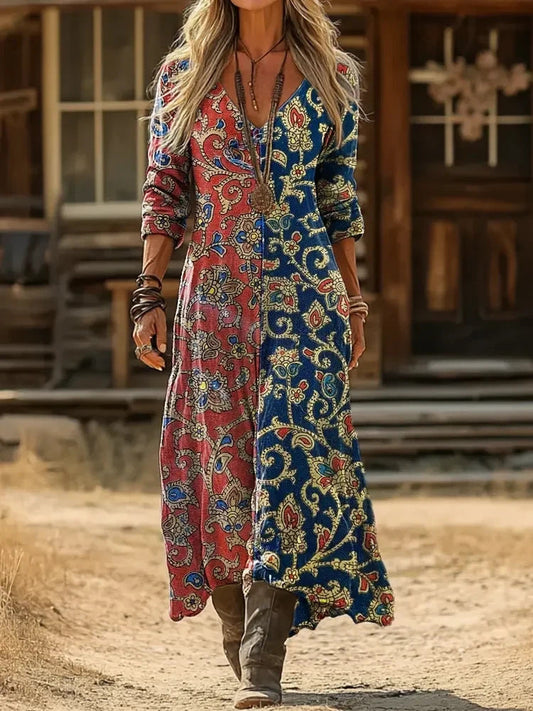 Parker | Long Sleeve Vintage Casual Dress