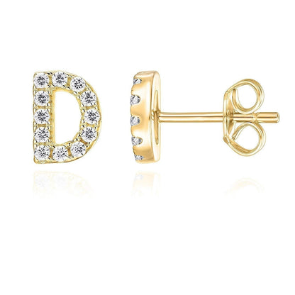 Initial Earrings