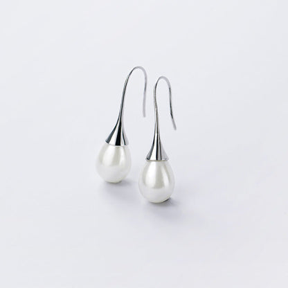Drop Earrings with Pearls