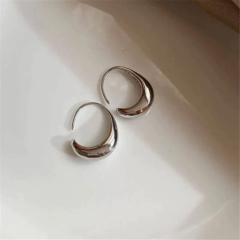 Luxurious Earrings Made of Gold and Silver
