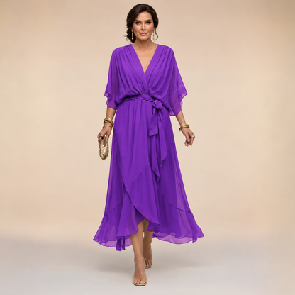 Clara | Wrap V-Neck Dress
