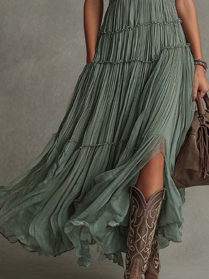 Elizabeth | Elasticated Waist Maxi Dress for Women