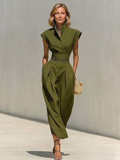 Sabine | High-Neck Two-Piece Skirt Set