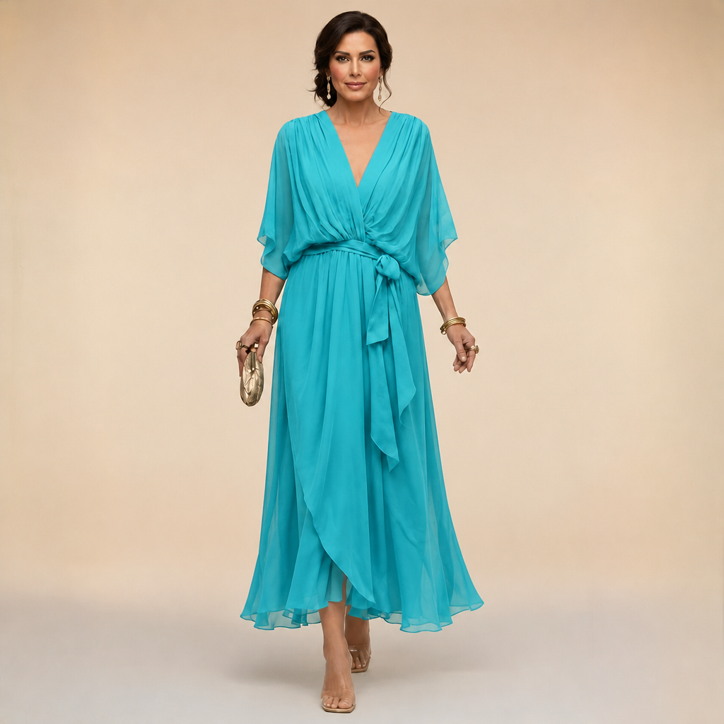 Clara | Wrap V-Neck Dress
