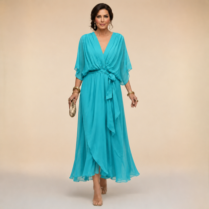 Clara | Wrap V-Neck Dress