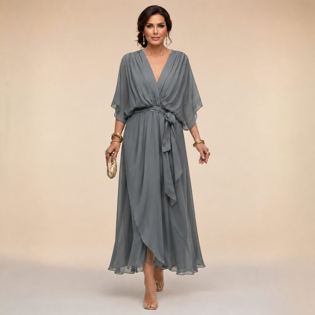 Clara | Wrap V-Neck Dress