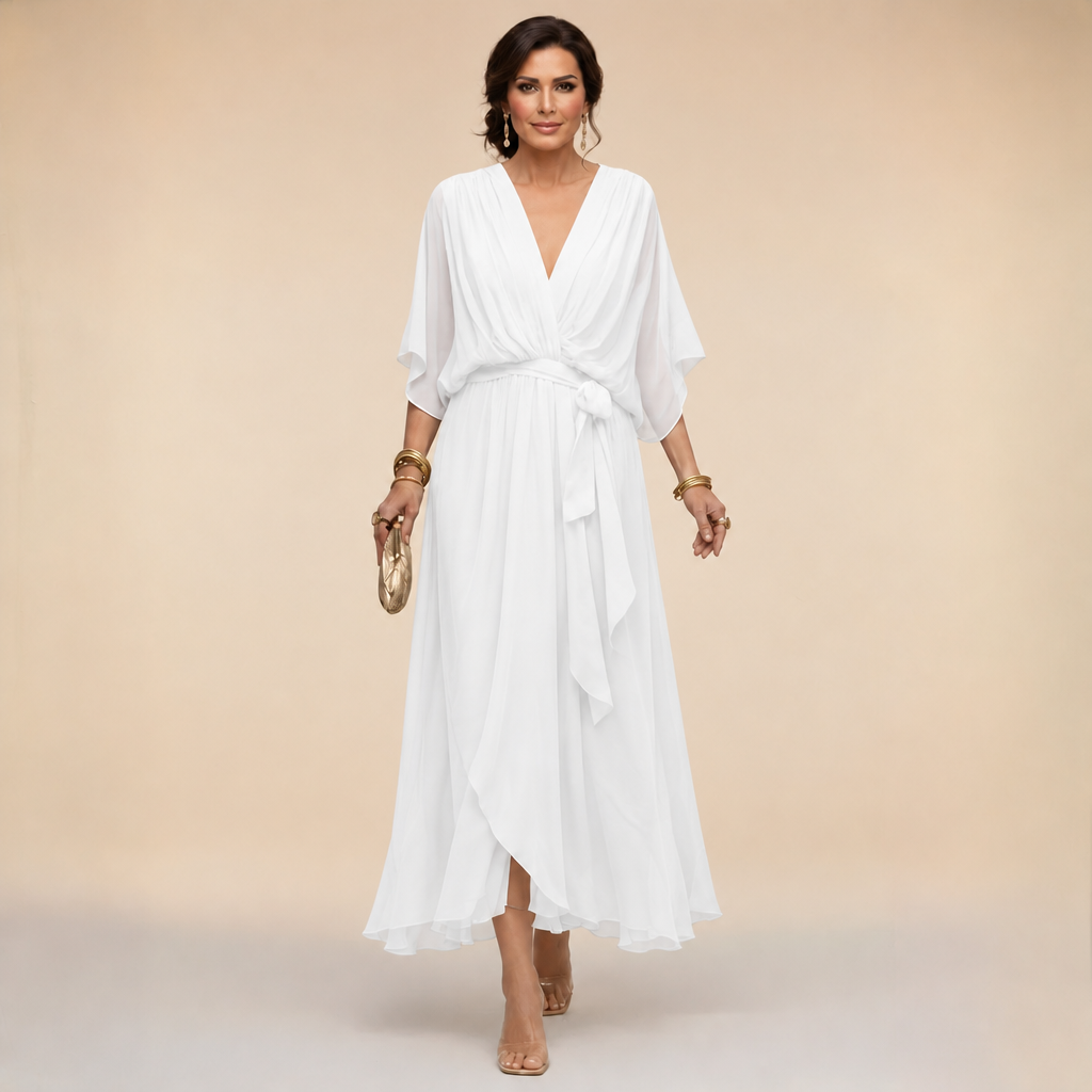 Clara | Wrap V-Neck Dress