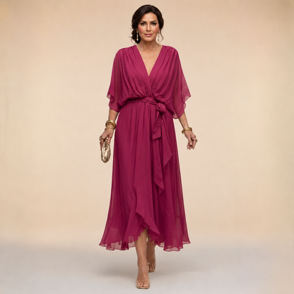 Clara | Wrap V-Neck Dress