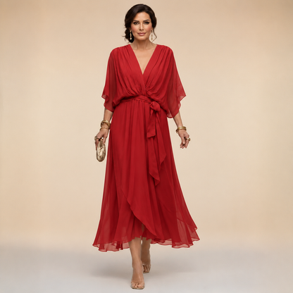 Clara | Wrap V-Neck Dress