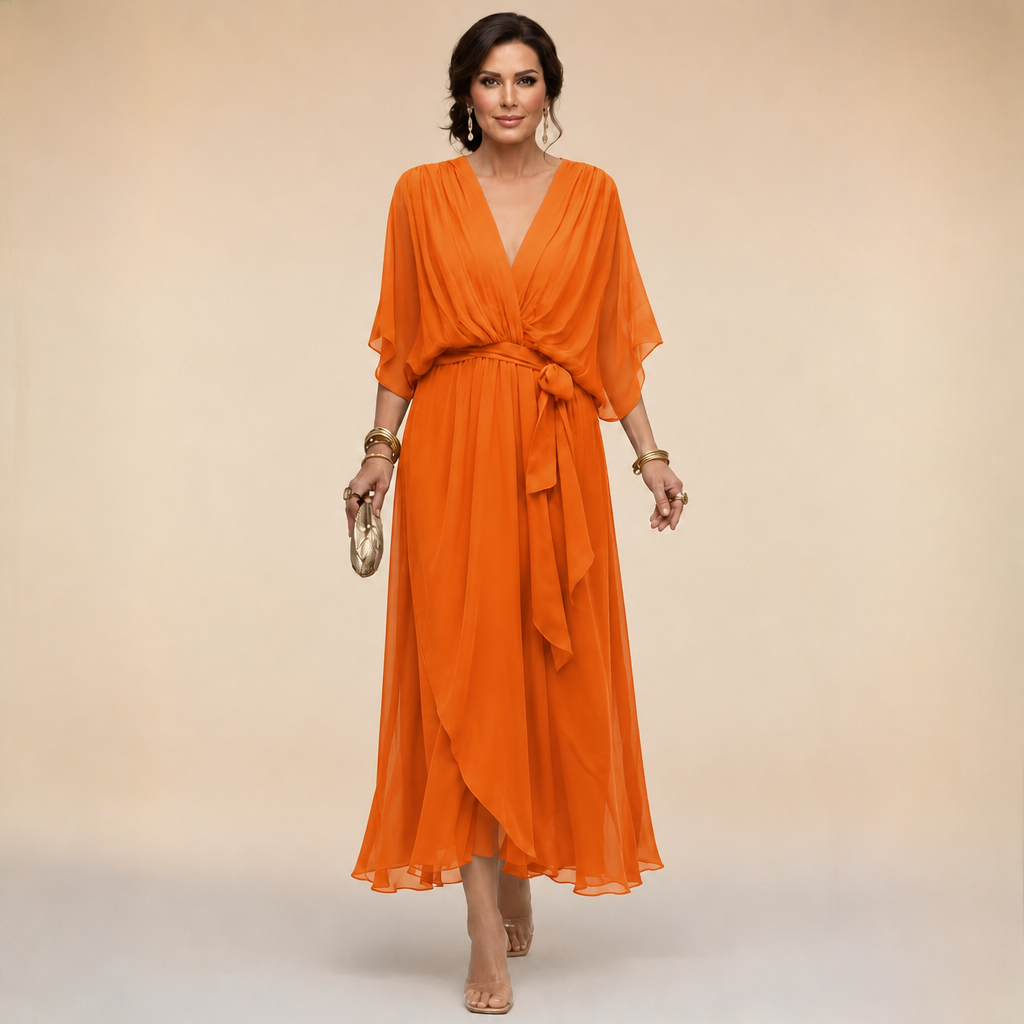 Clara | Wrap V-Neck Dress