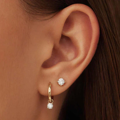 Earrings with Moonstone