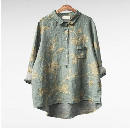 The Jovienne Button-Front Blouse