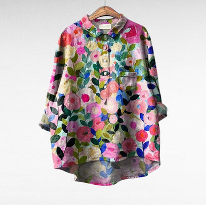 The Jovienne Button-Front Blouse