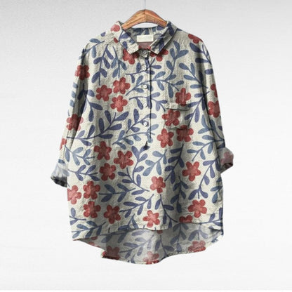 The Jovienne Button-Front Blouse