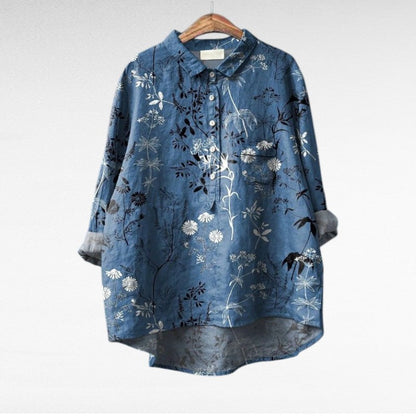 The Jovienne Button-Front Blouse