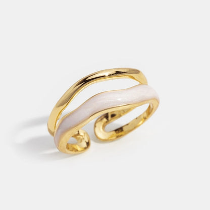 Golden Sahara Ring with Layers