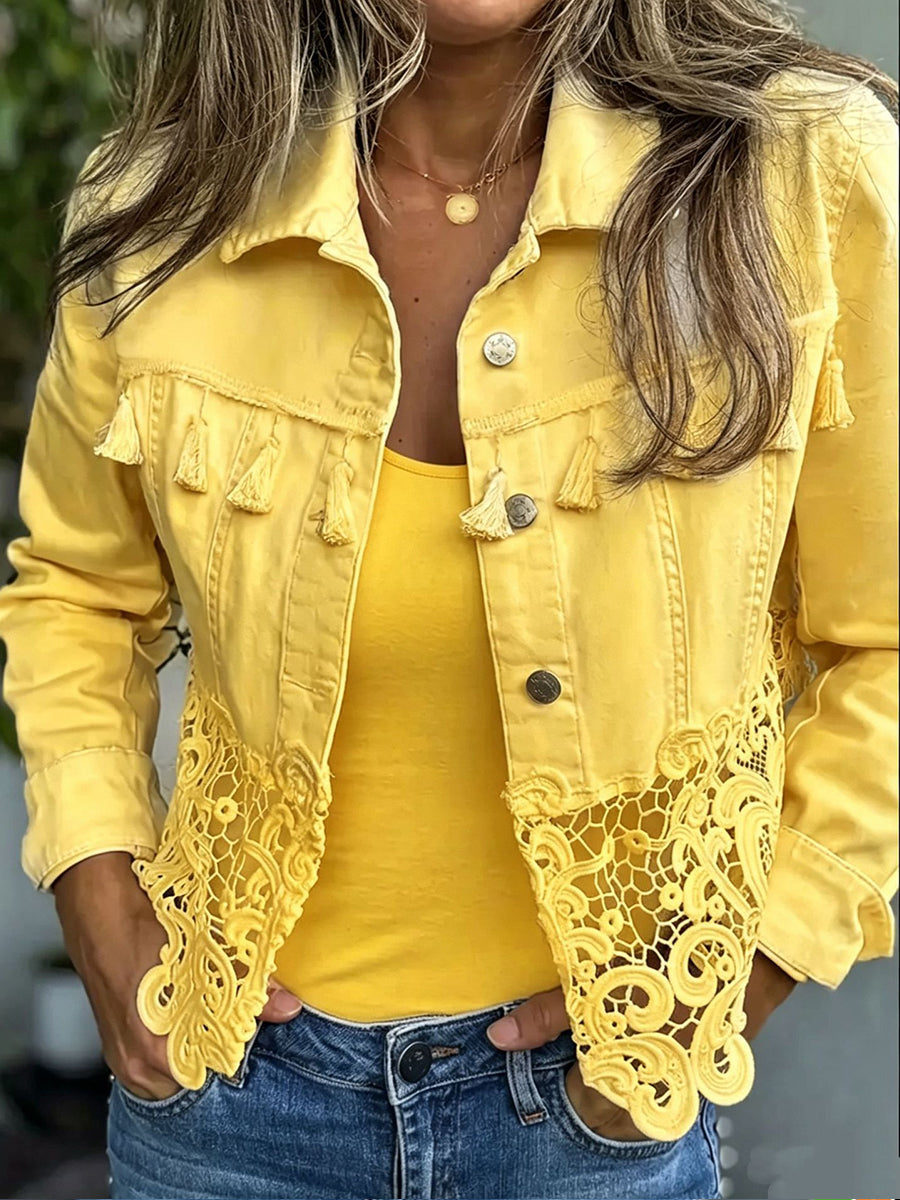 Kambria | Women's Fringe & Lace Jacket