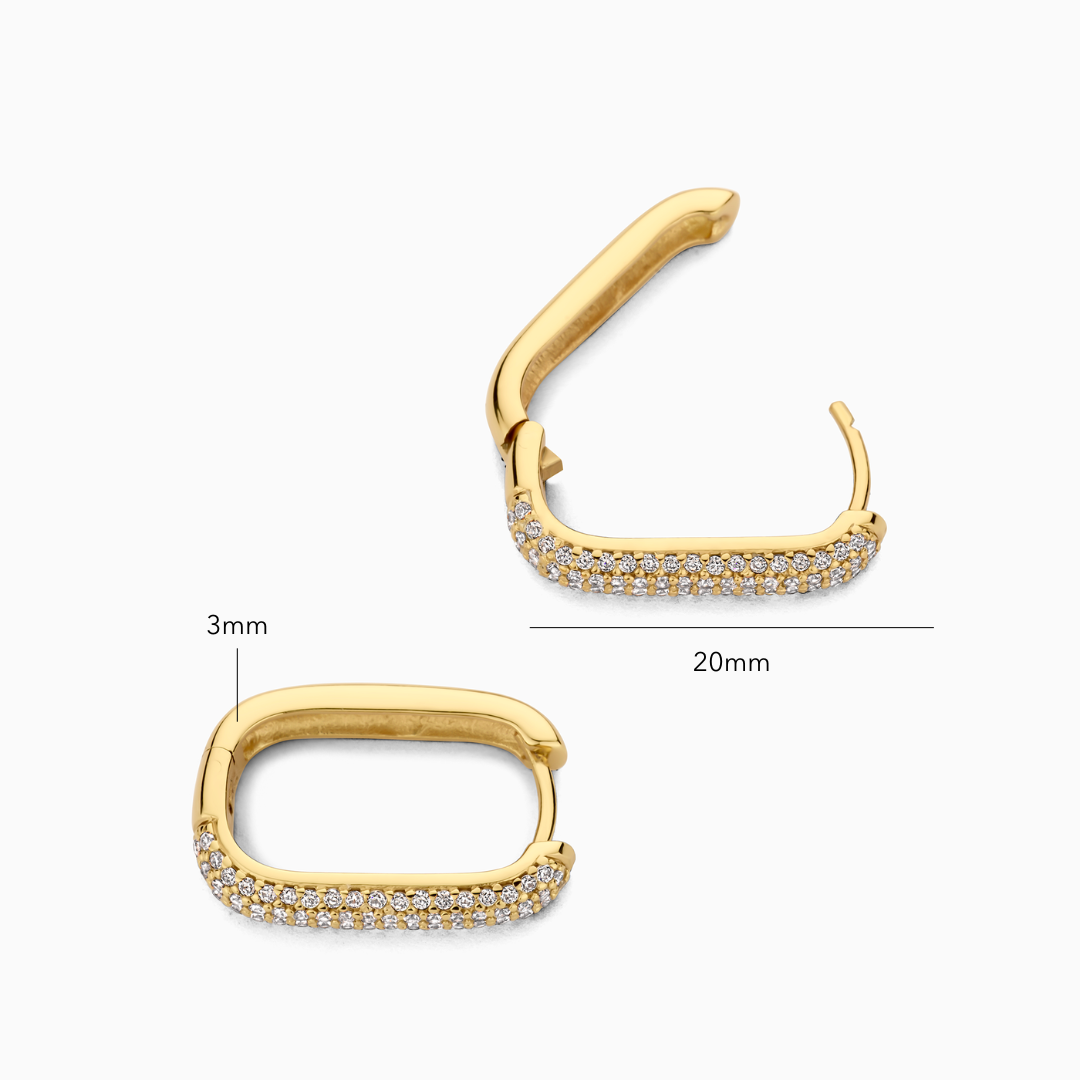 Icon Pave Earrings