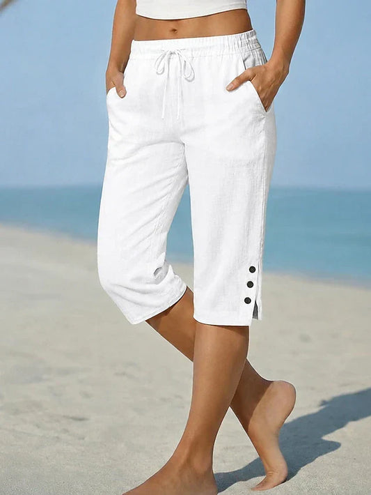 DELPHIA | CALF-LENGTH CAPRI PANTS